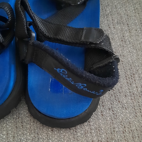 Eddie Bauer Sandals Velcro Women's Size 9 Color Blue and Black - Picture 4 of 5